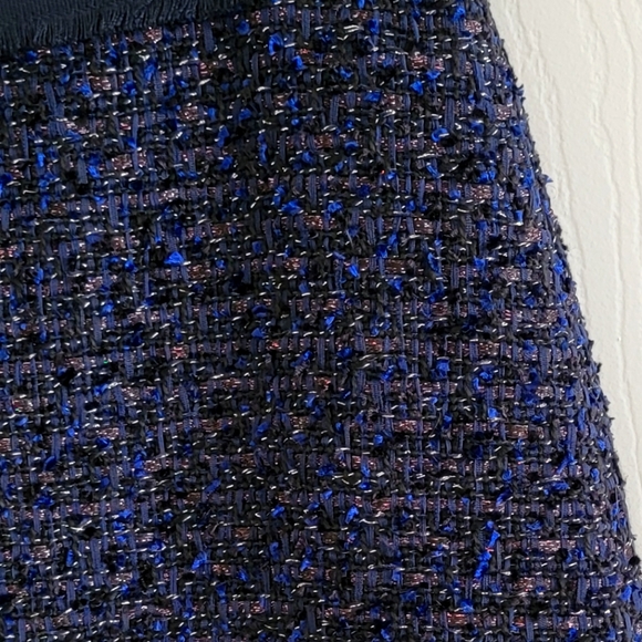 Ann Taylor shimmer tweed skirt A-line, size 0 - Picture 9 of 12